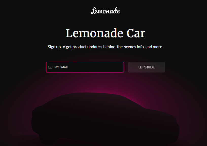 lemonade car, insurtech