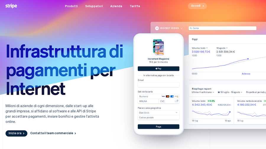 stripe, assicurazioni