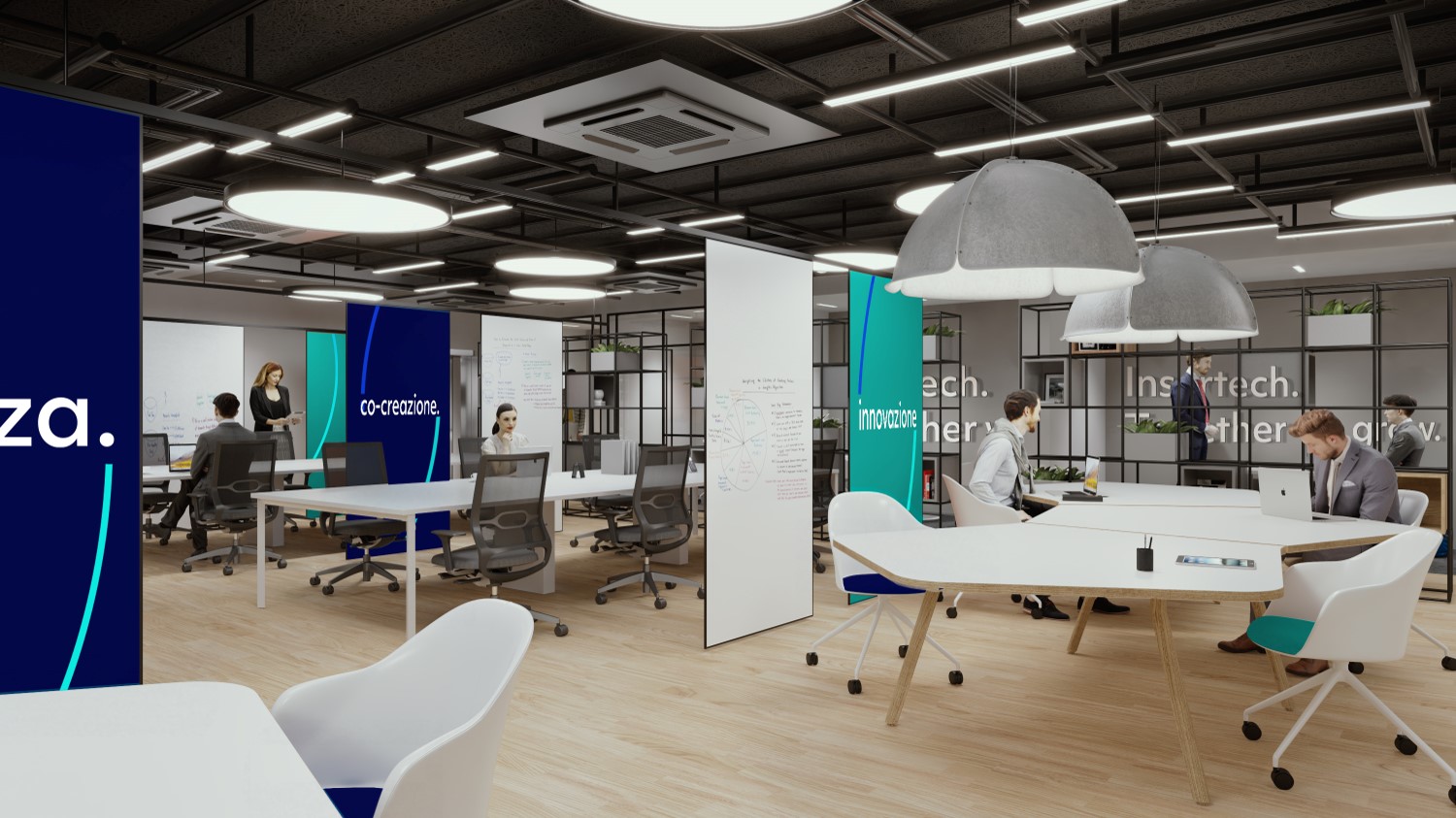 vittoria hub, vittoria assicurazioni,Spazi interni_2